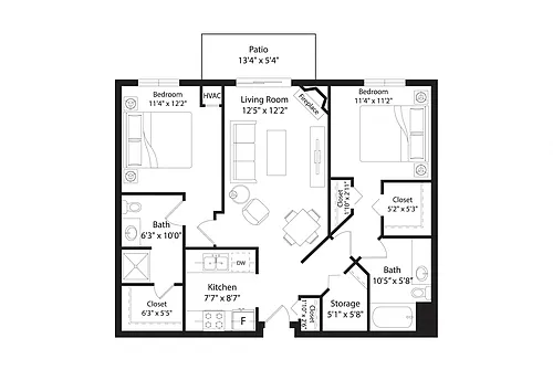 Floor plan B2R