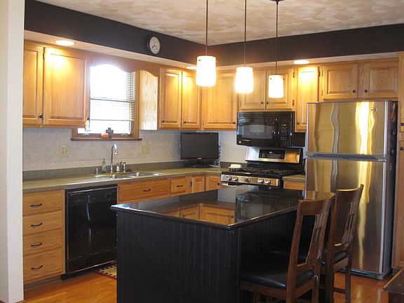 Updated kitchen with island
