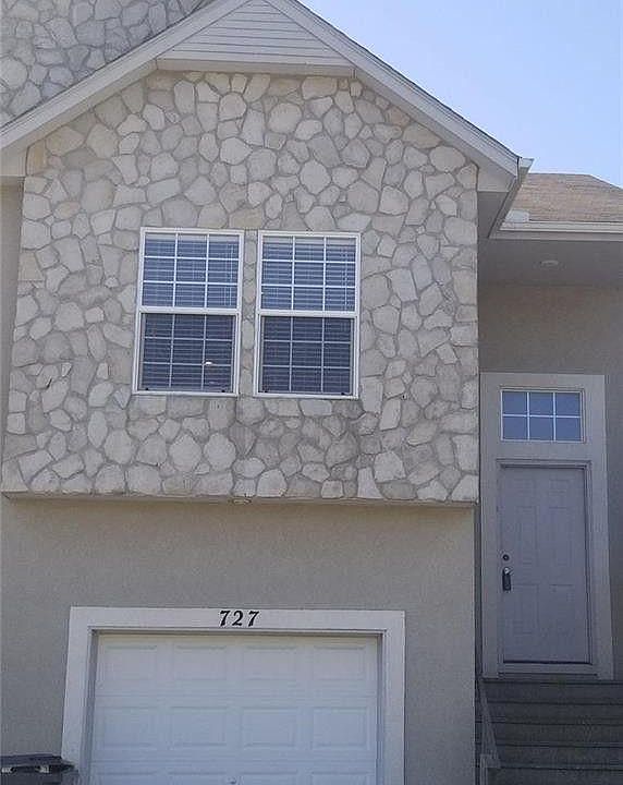 The front of the townhouse.