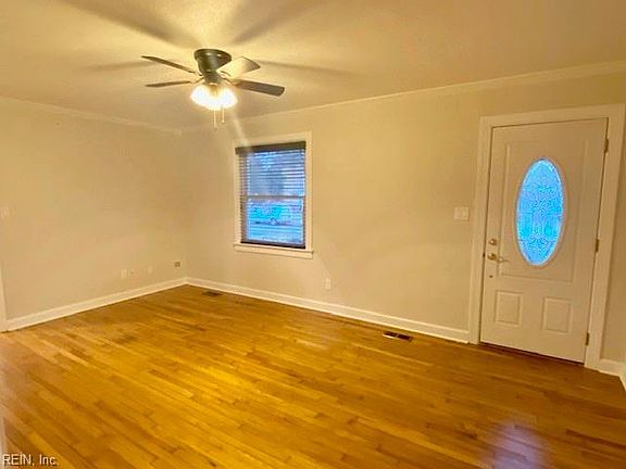 Living room with beautiful hardwood floors