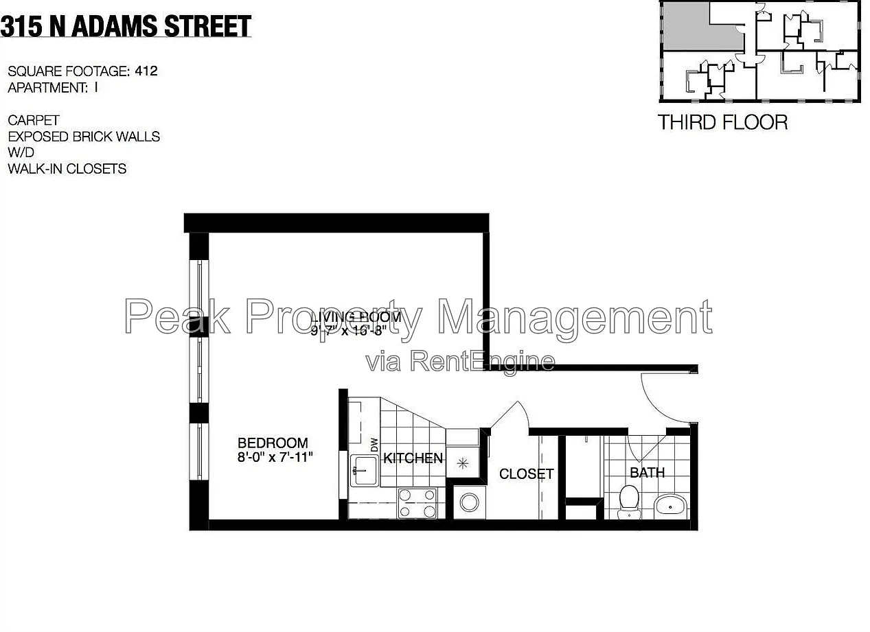1 bed, 1.0 bath, 409 sqft, $1,050 — Photo 1
