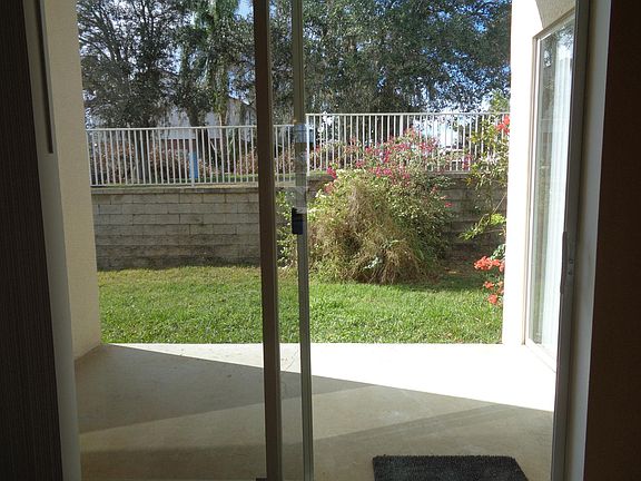 View to patio and back yard