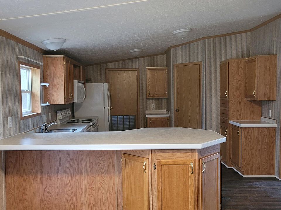Kitchen with area for barstools