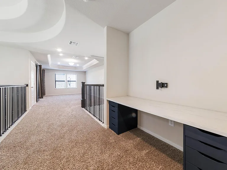 Upstairs landing with extra office space