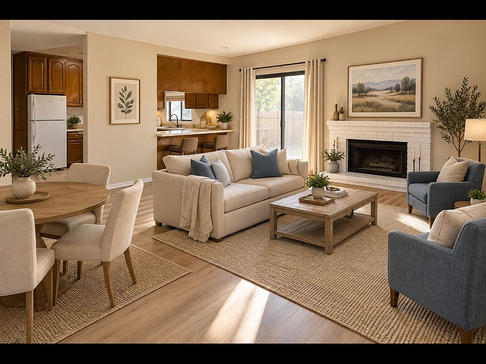 Virtually staged living room - FURNITURE NOT INCLUDED