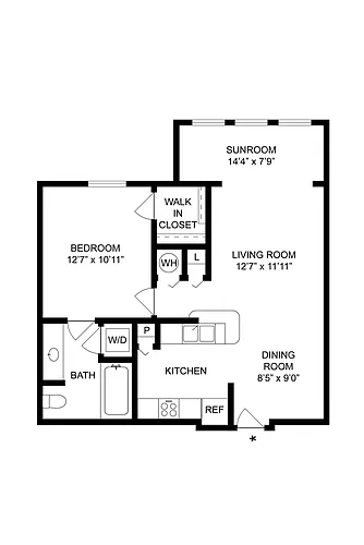 Floor plan Cove w/ Sunroom