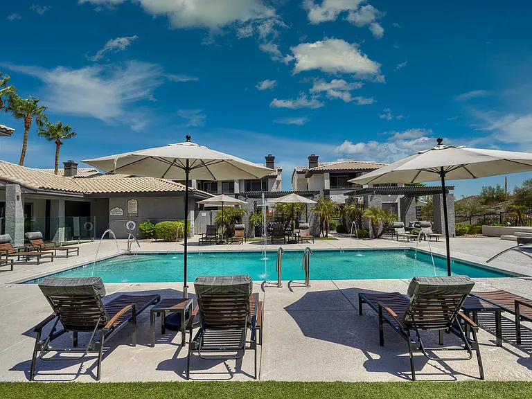 Resort Style Pool with Lounge Seating