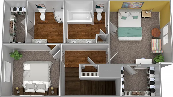 Two Bedroom Townhome Upstairs Two Bedroom Townhome Upstairs