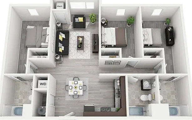 3-Bedroom 3-Bedroom