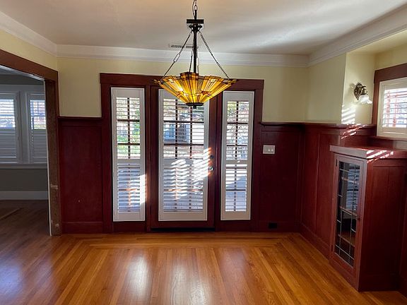 Front entrance from dining room view.