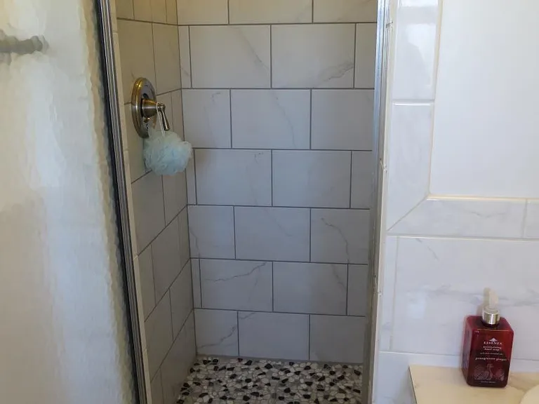 Recently remodeled master bath shower