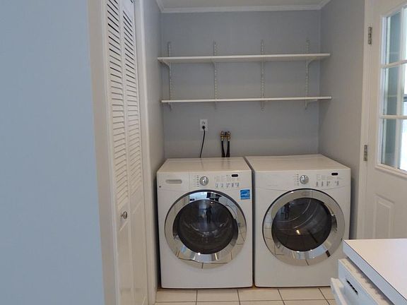 Washing maching/dryer in kitchen, pantry next to machines