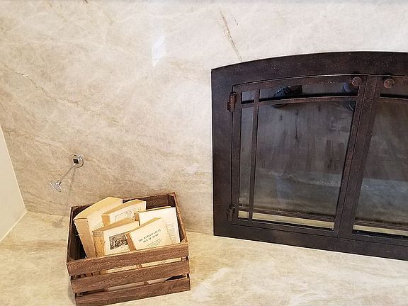 Living room fireplace