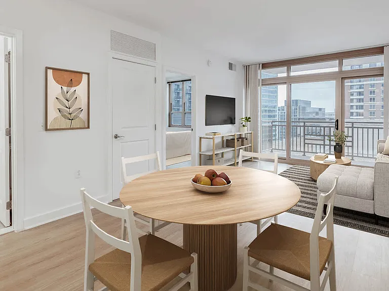 Living Room with Balcony and Hard Surface Flooring