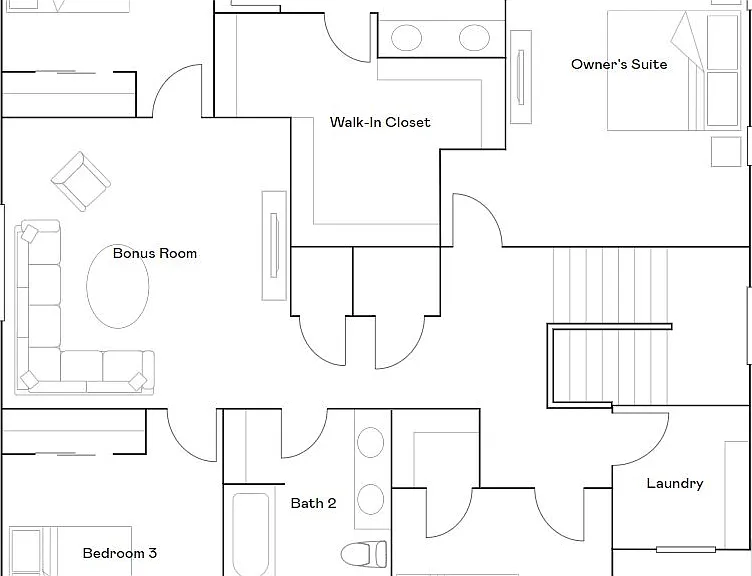 2nd Floor (Upper) floor plan