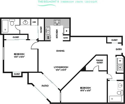 Floor plan Belmont II