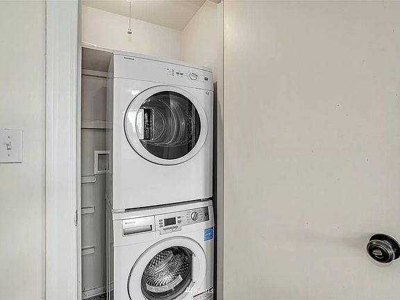 High efficiency washer and dryer.