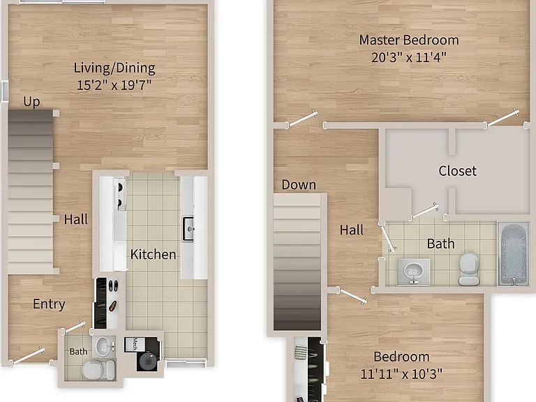 EastTownhomes-2Bedroom-Floorplan-Web EastTownhomes-2Bedroom-Floorplan-Web