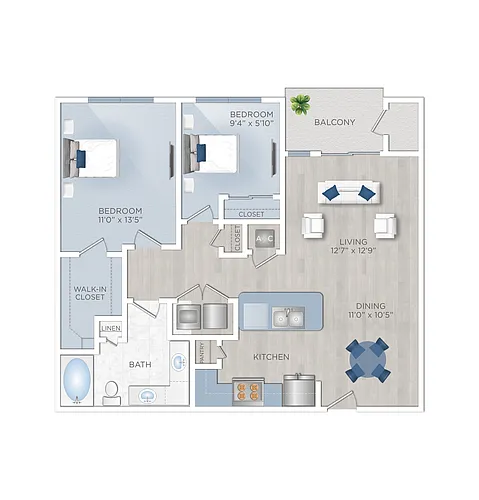 Floor plan Perthshire (B1)