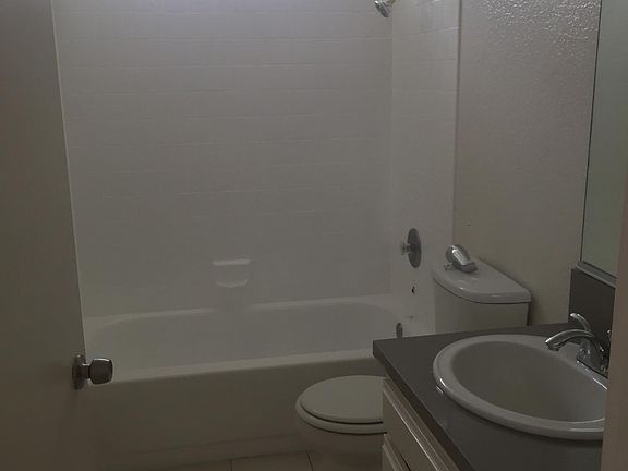 New bath countertops and reglazed tub!