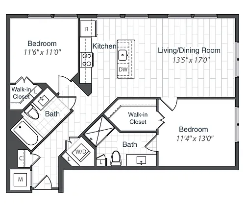 Floor plan B4-1043