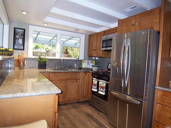 view of kitchen from door