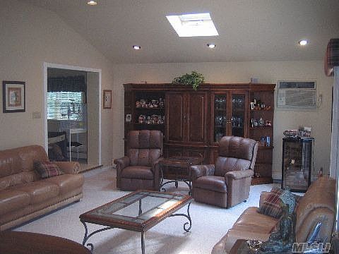 Huge family room with skylights and cathedral ceilings