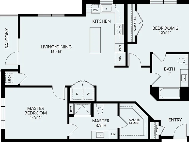 B4 ADA | 2 bed 2 bath | 1341 sq ft B4 ADA | 2 bed 2 bath | 1341 sq ft