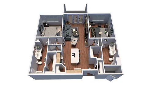 Floor plan Daventry 2x2