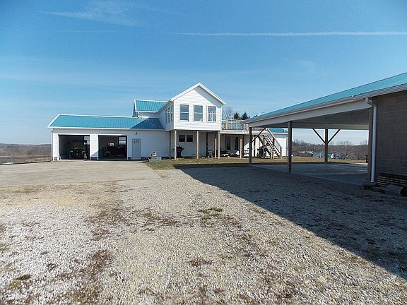 View looking north from shop