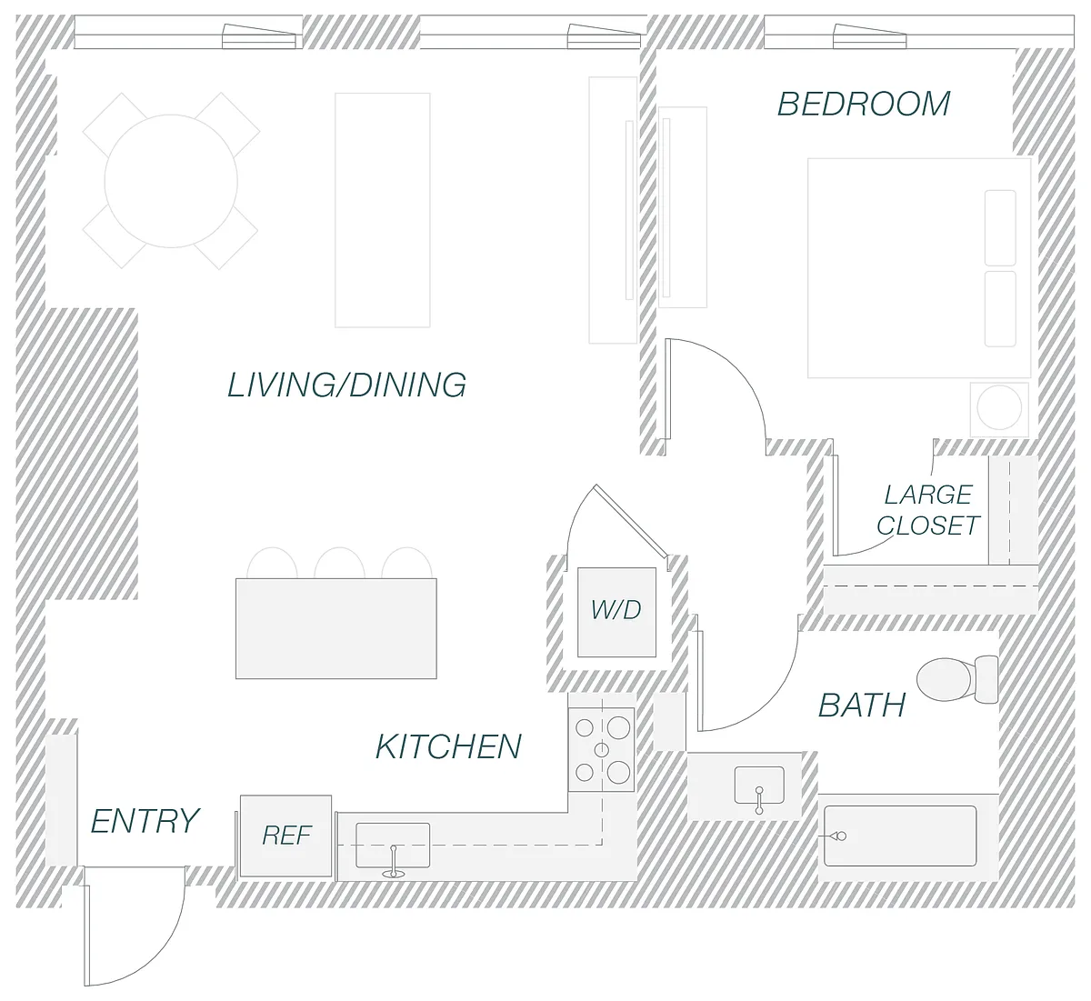 Floor plan 1-13C