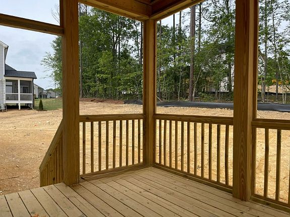 Covered porch back yard