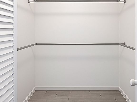 Walking closet in master bedroom.