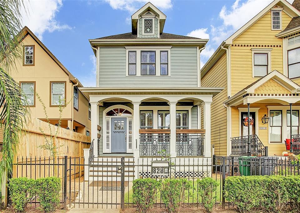 Beautiful Victorian-style first floor living with garage apartment in the Heights. Great curb appeal!