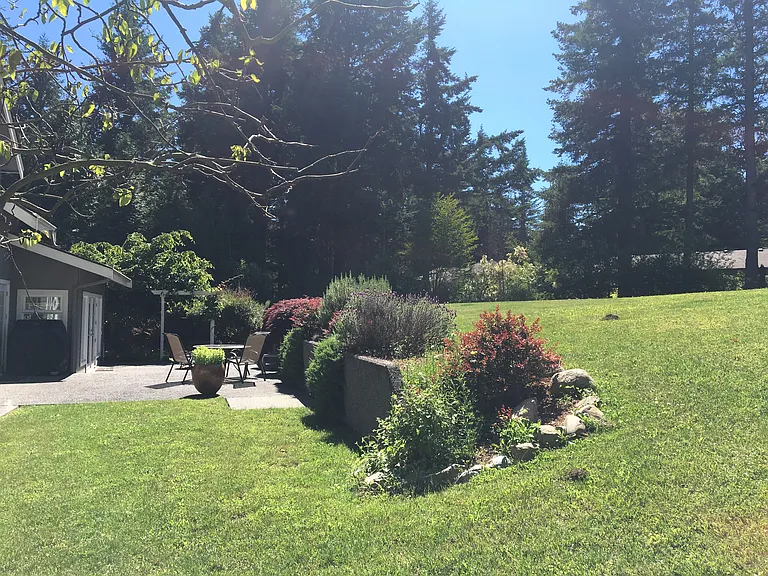Backyard oasis. Yard is professionally maintained, nothing for you to do but enjoy.
