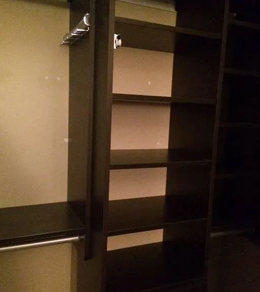 Built out twin closets.