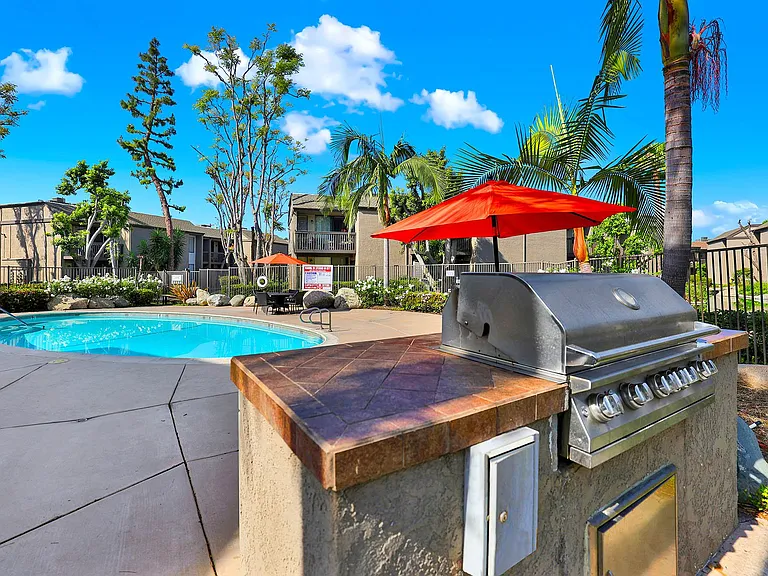 Poolside Grilling Area