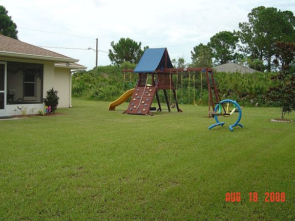 Back Yard with Play Ground