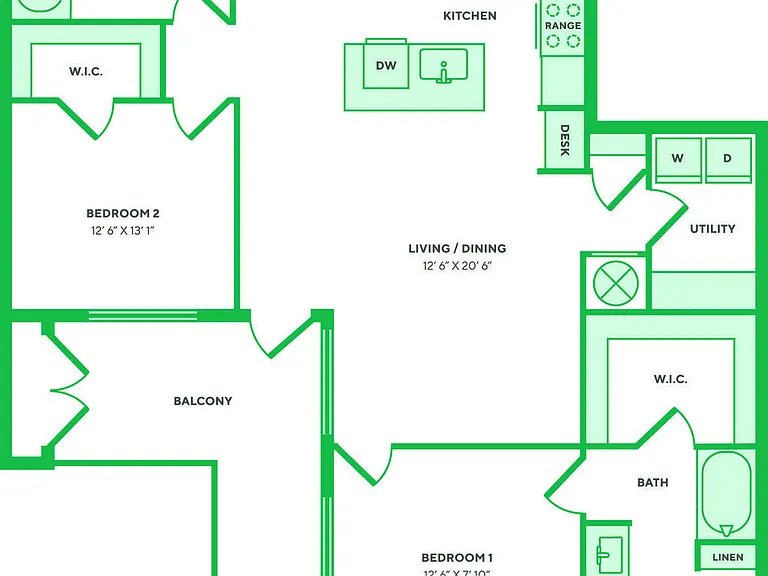 B3-HC floor plan West End
