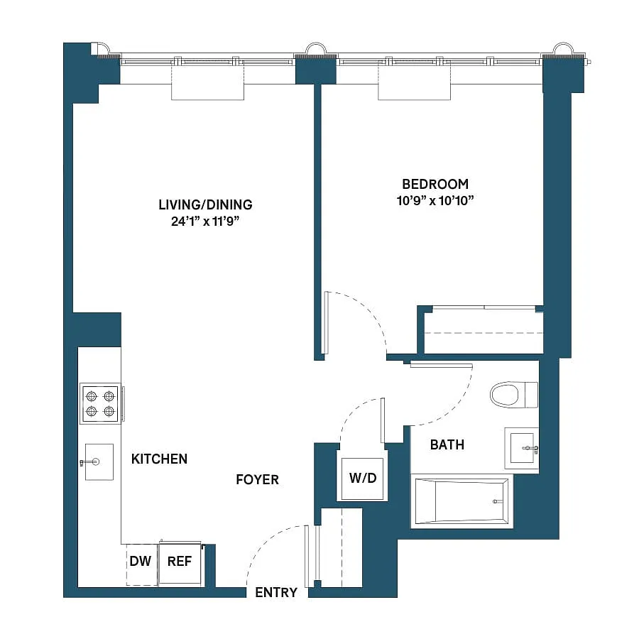 Floor plan A02A