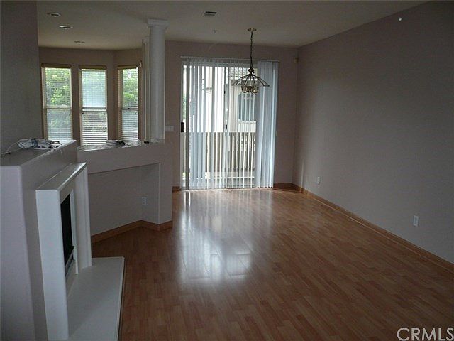 Living room with fireplace