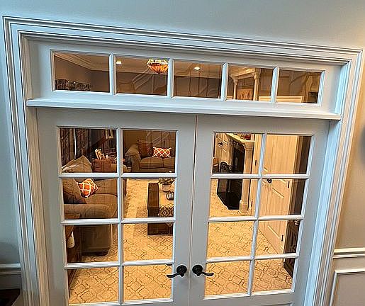 French doors living room