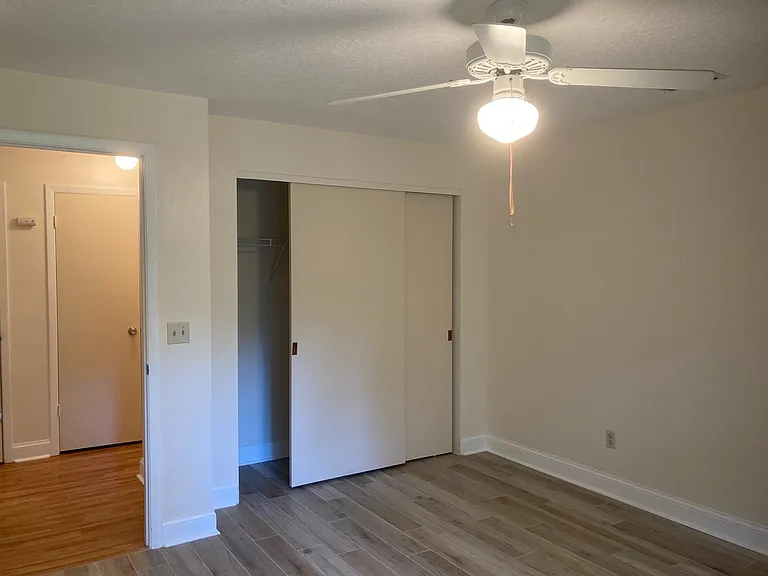 Good sized closet in each bedroom with ceiling fans