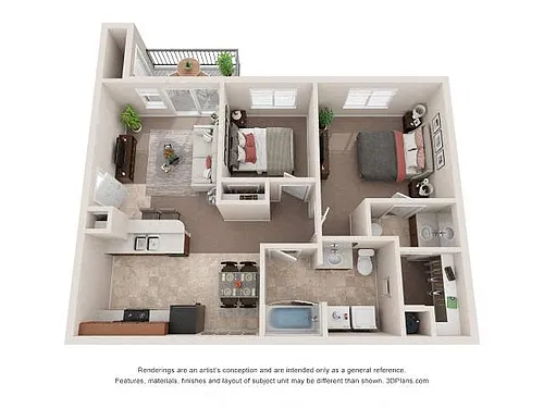 Floor plan 2X15