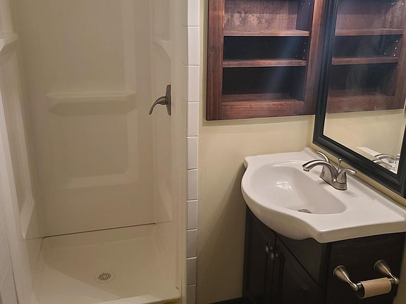 Basement bathroom, newly remodeled.