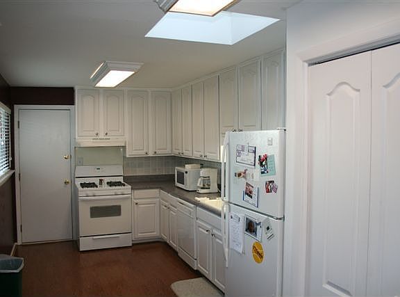 Large kitchen with laundry closet