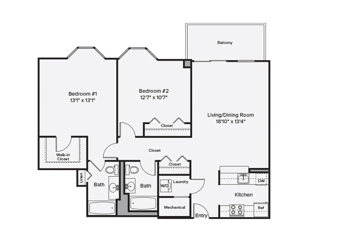 Floor plan B1-C