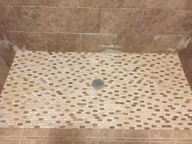 upstairs shower floor