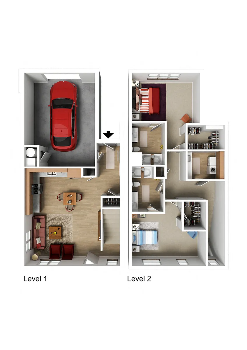 Floor plan 2x2 TH