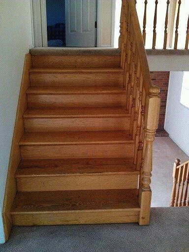 Stairs up to upstairs bedrooms